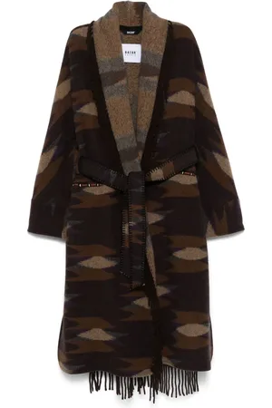 Bazar Deluxe Patterned-intarsia coat