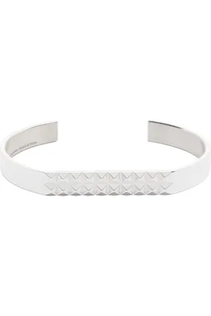 Le Gramme Pyramid-guilloche bracelet