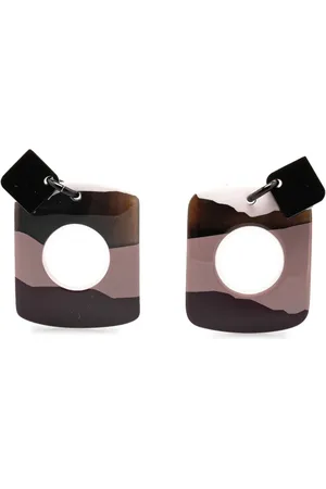 Hermès 20th Century Buffalo Horn Dalva Drop Earrings costume earrings