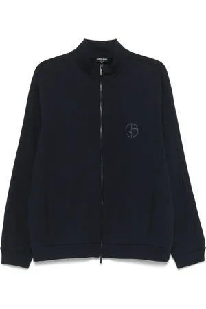 Giorgio Armani Logo-embroidered track jacket