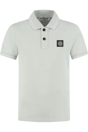 Stone Island Compass-patch cotton polo shirt
