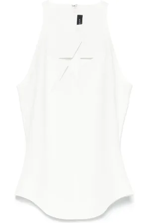MUGLER Star-motif tank top