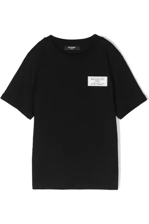 Balmain Logo-patch cotton T-shirt