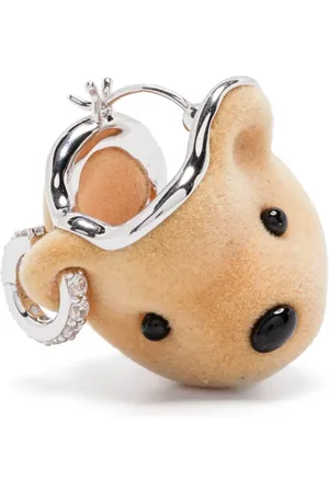 YVMIN Flocked bear-head earring