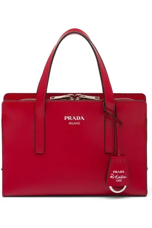 Prada Mini Re-Edition 1995 brushed leather tote bag