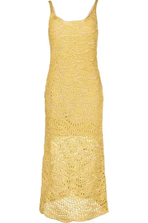 Fabiana Filippi Open-knit cotton dress