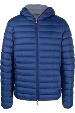 save the duck Logo-patch hooded padded jacket