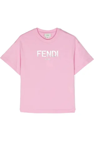 Fendi Flocked-logo cotton T-shirt