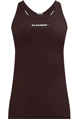Jil Sander Logo-embroidered tank top