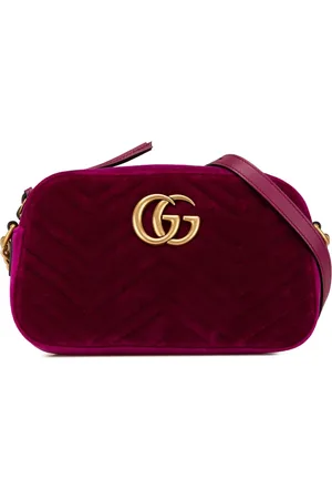 Gucci 2000-2015 Small Velvet GG Marmont Matelasse shoulder bag