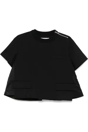 SACAI Box-pleat T-shirt