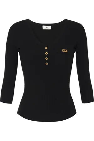 Elisabetta Franchi Micro-ribbed top