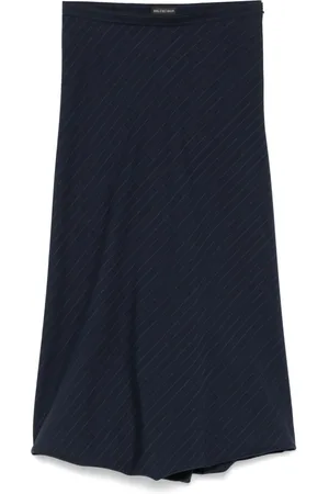 Balenciaga Striped midi skirt