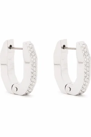 Swarovski Dextera octagonal hoop earrings