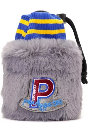 PEARLY GATES Logo-appliqu?? faux fur pouch