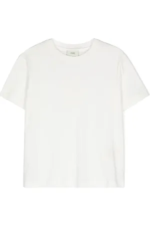 Fendi Logo-embroidered cotton T-shirt