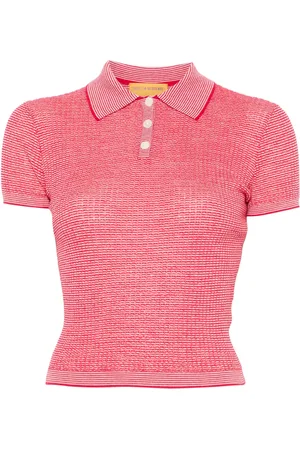 Guest In Residence Shrunken cashmere polo top
