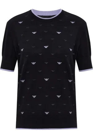 Emporio Armani Eagle-embroidered top