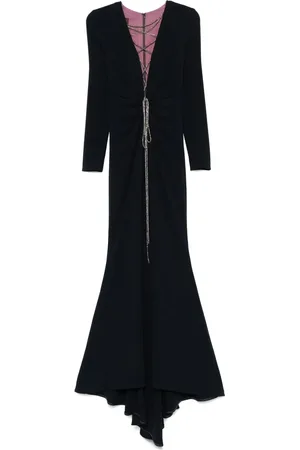 TALBOT RUNHOF V-neck gown