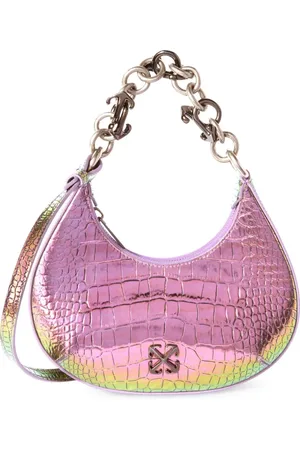 OFF-WHITE Hemisphere Croco shoulder bag