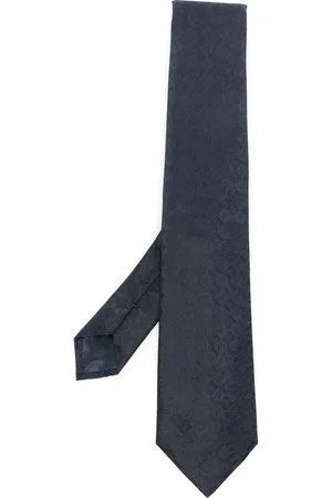 Emporio Armani Logo-jacquard silk tie