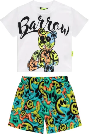 BARROW Graphic-print shorts set