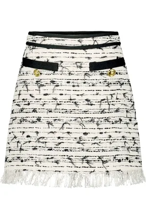 Giambattista Valli Tweed A-line skirt
