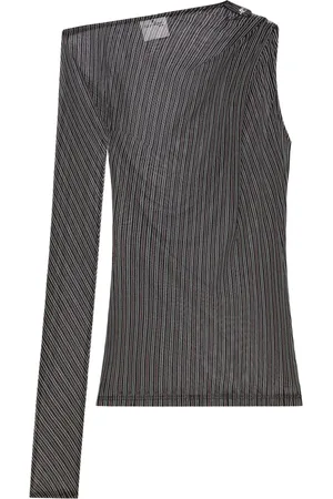 Courrèges Striped mesh top