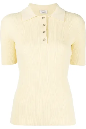 Nanushka Ribbed-knit polo shirt