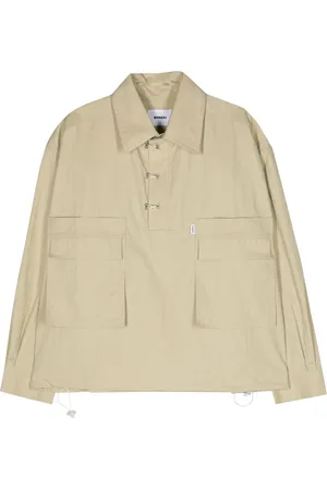 BONSAI Goa Safari pointed-collar crinkled shirt