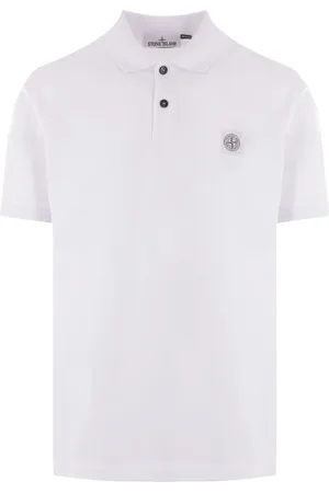 Stone Island Logo patch polo shirt