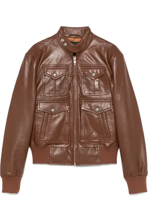 R13 Zip-up leather jacket