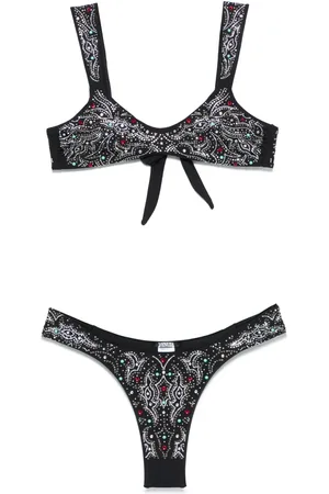 VENUJA Crystal-embellished bikini