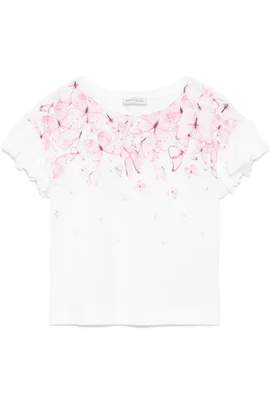 MONNALISA Butterfly-print T-shirt
