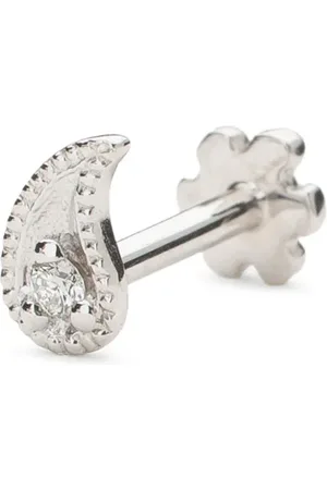 Maria Tash 18kt white gold Paisley single earring