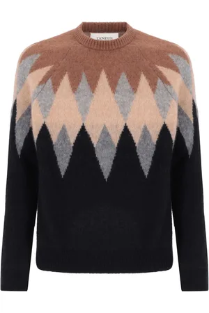 LANEUS Intarsia-knit jumper