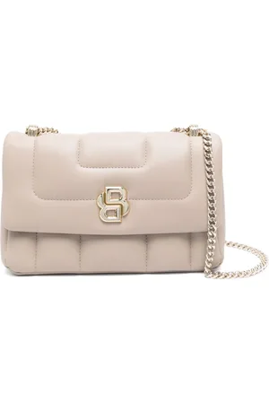 HUGO BOSS Double-B quilted shoulder bag