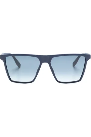 Karl Lagerfeld Logo-tape rectangle-frame sunglasses