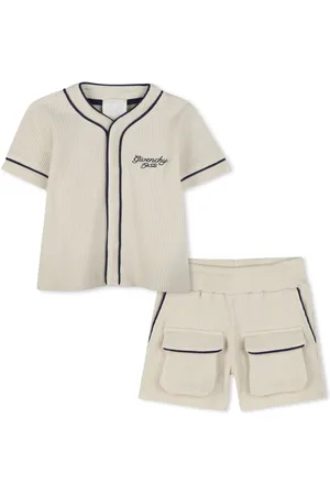Givenchy Logo-embroidered short set