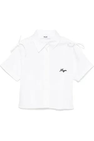 Msgm Bow-detailed shirt