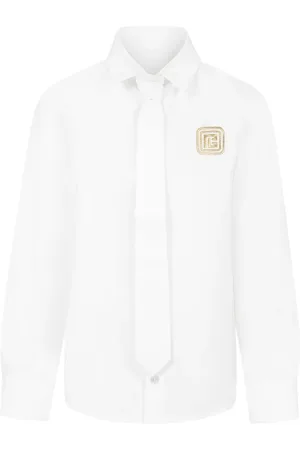 Balmain Logo-embroidered shirt