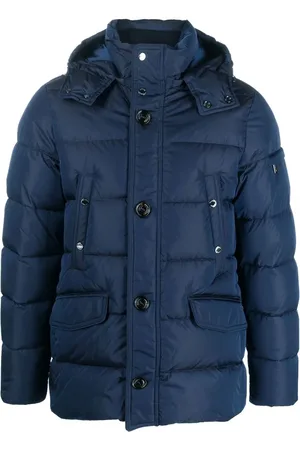 MOORER Button-down padded jacket