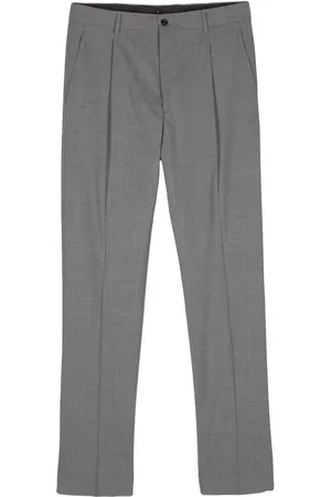 MOORER Vieste pleat-detail straight-leg trousers