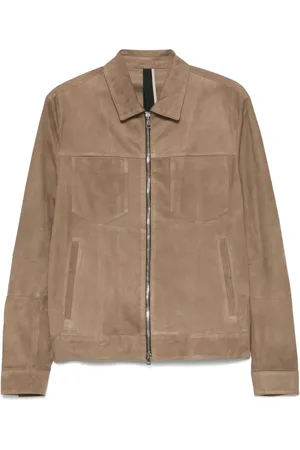 LOW BRAND Suede shirt jacket