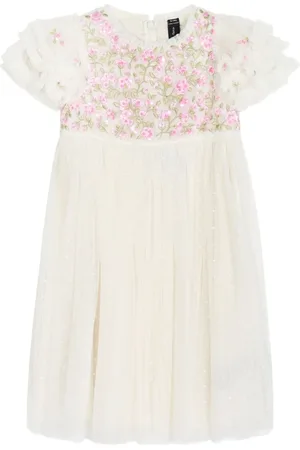 Needle & Thread Floral-embroidered dress