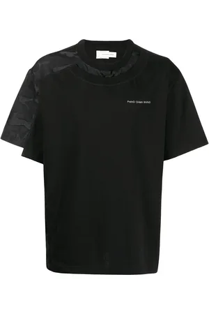 Feng Chen Wang Patched logo-print T-shirt