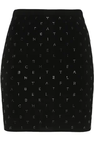 Elisabetta Franchi Logo-embellished mini skirt