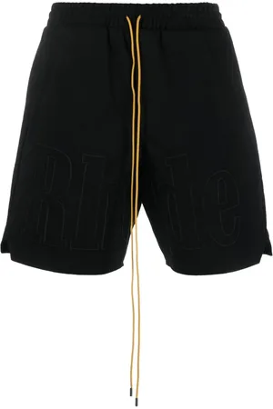 Rhude Embroidered-logo shorts