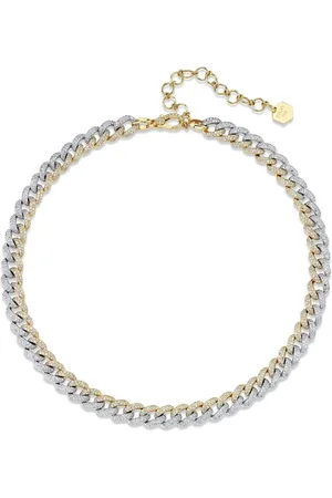 Shay 18kt gold Two-Tone diamond necklace