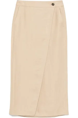 PESERICO SIGN Wrap midi skirt